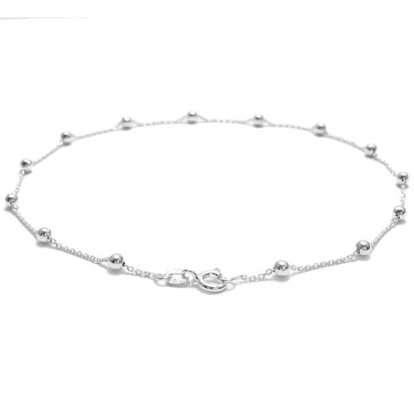 Guaranteed Real 925 Sterling Silver Bead Child / Womens’ Bracelet or Anklet
