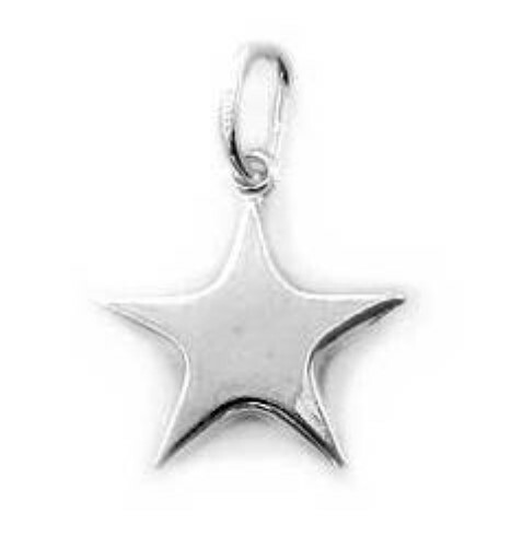 Guaranteed Genuine 925 Sterling Silver Star Charm Pendant