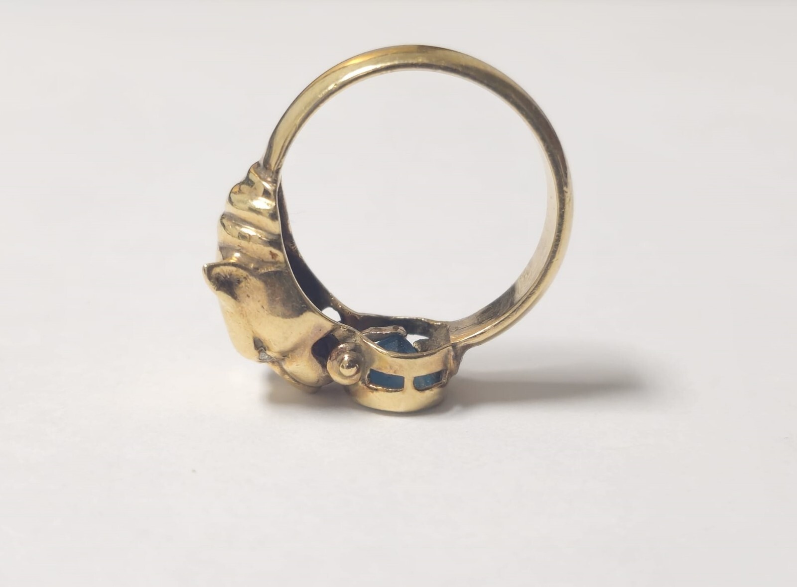 0.80ct Topaz Panther Ring in 14k Gold