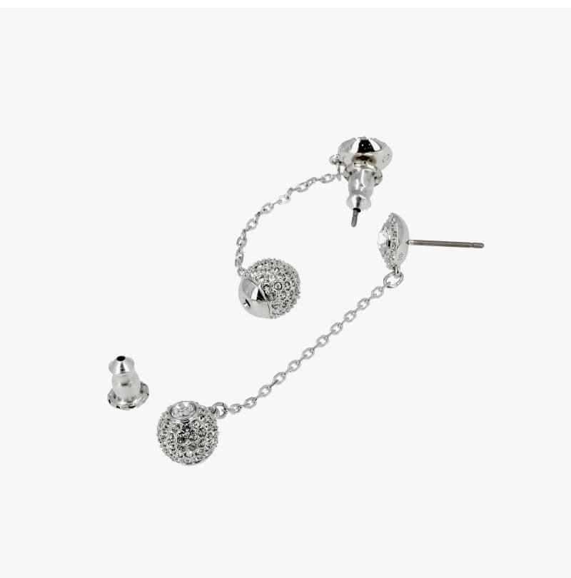 Swarovski Una Angelic Drop Earrings 5732273 5.2cm Silver Crystal