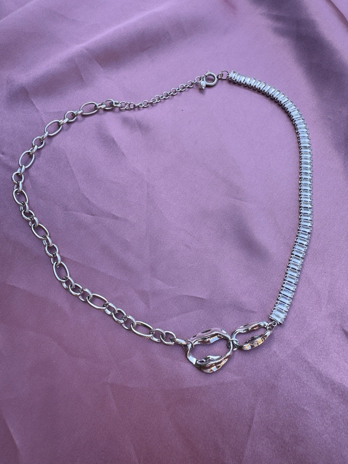 Titanium Steel Necklace With Irregular Design