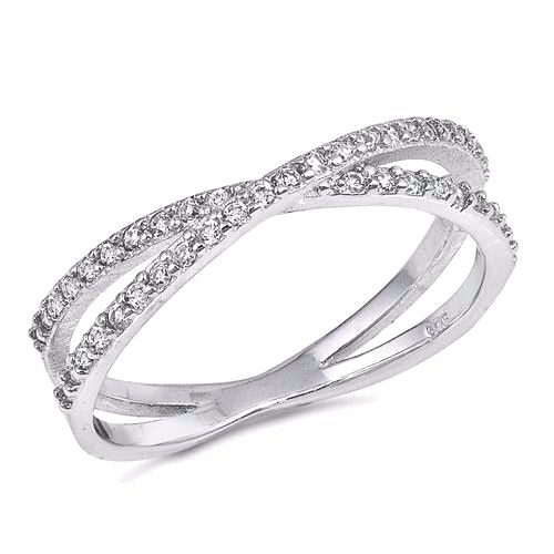 USA Seller Criss Cross Ring Sterling Silver 925 Best Price Jewelry Selectable