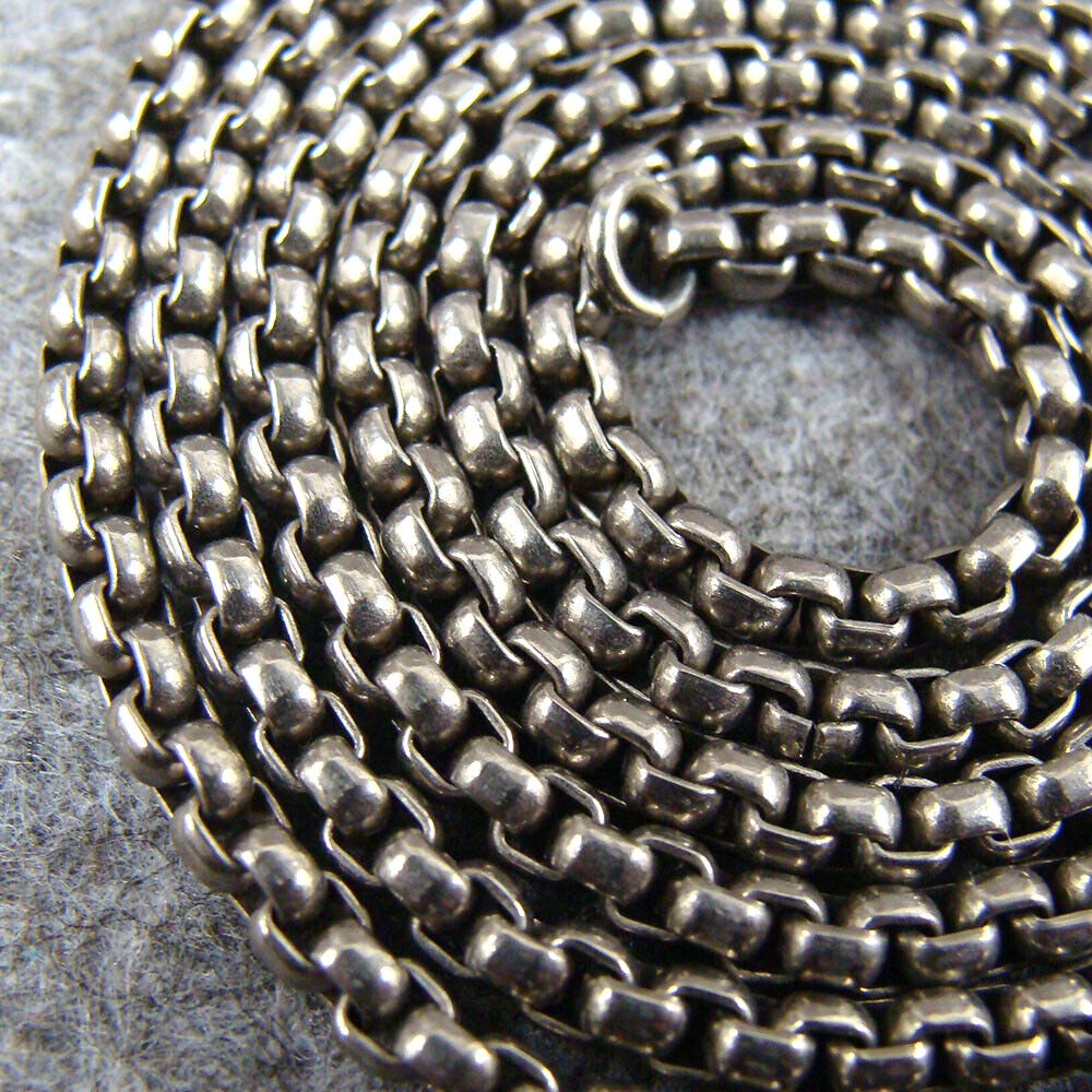 Pure Titanium Anti-allergy Necklace 3mm Ti O Shaped Chain, Length – 25.59″