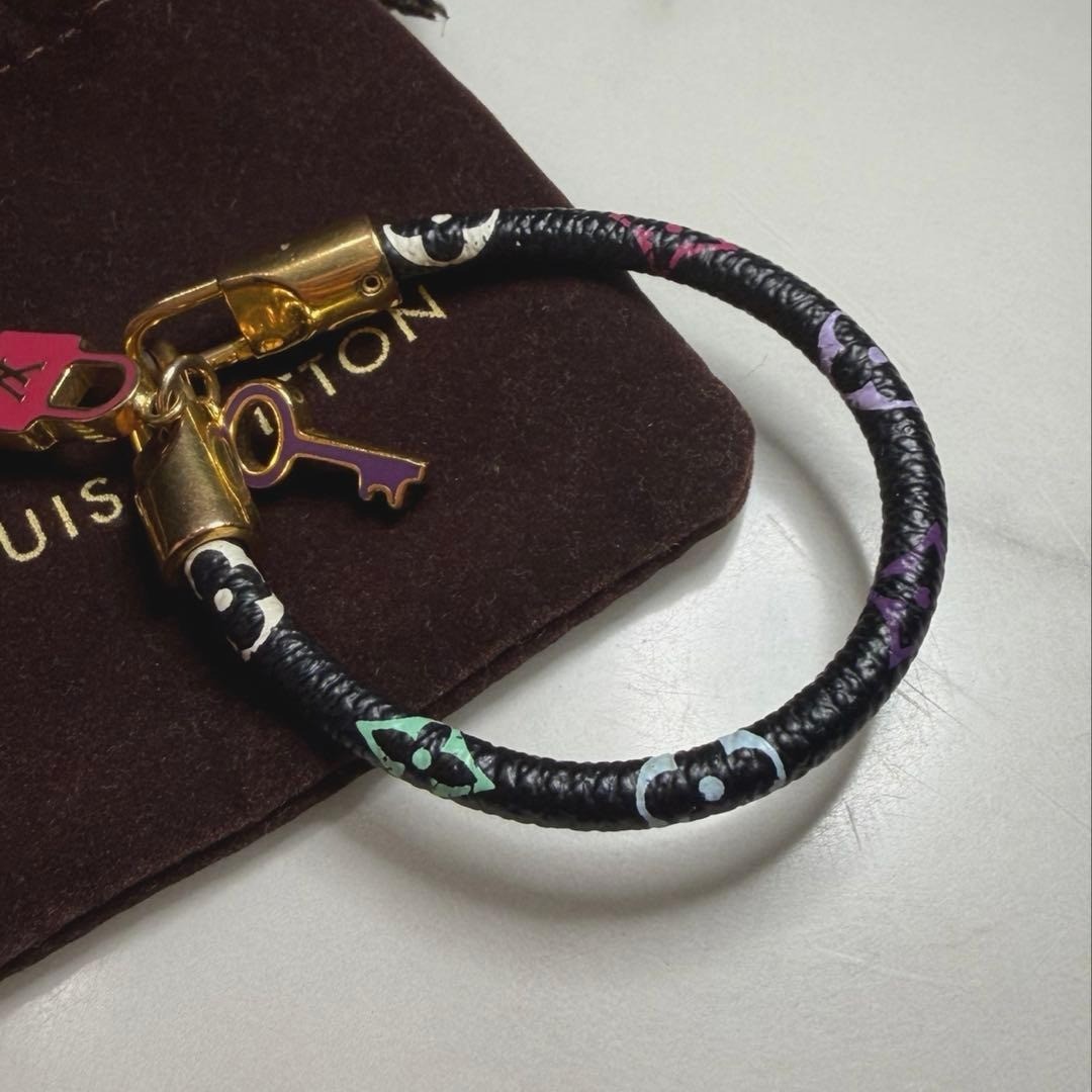 LOUIS VUITTON Rack It Noir Bracelet M6603F Multicolor Authentic Used