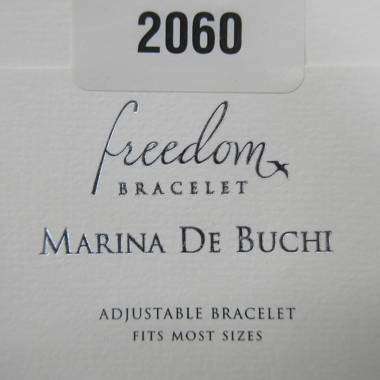 Marina De Buchi Julia Name Freedom Bracelet Gold Tone Adjustable Nickel Free