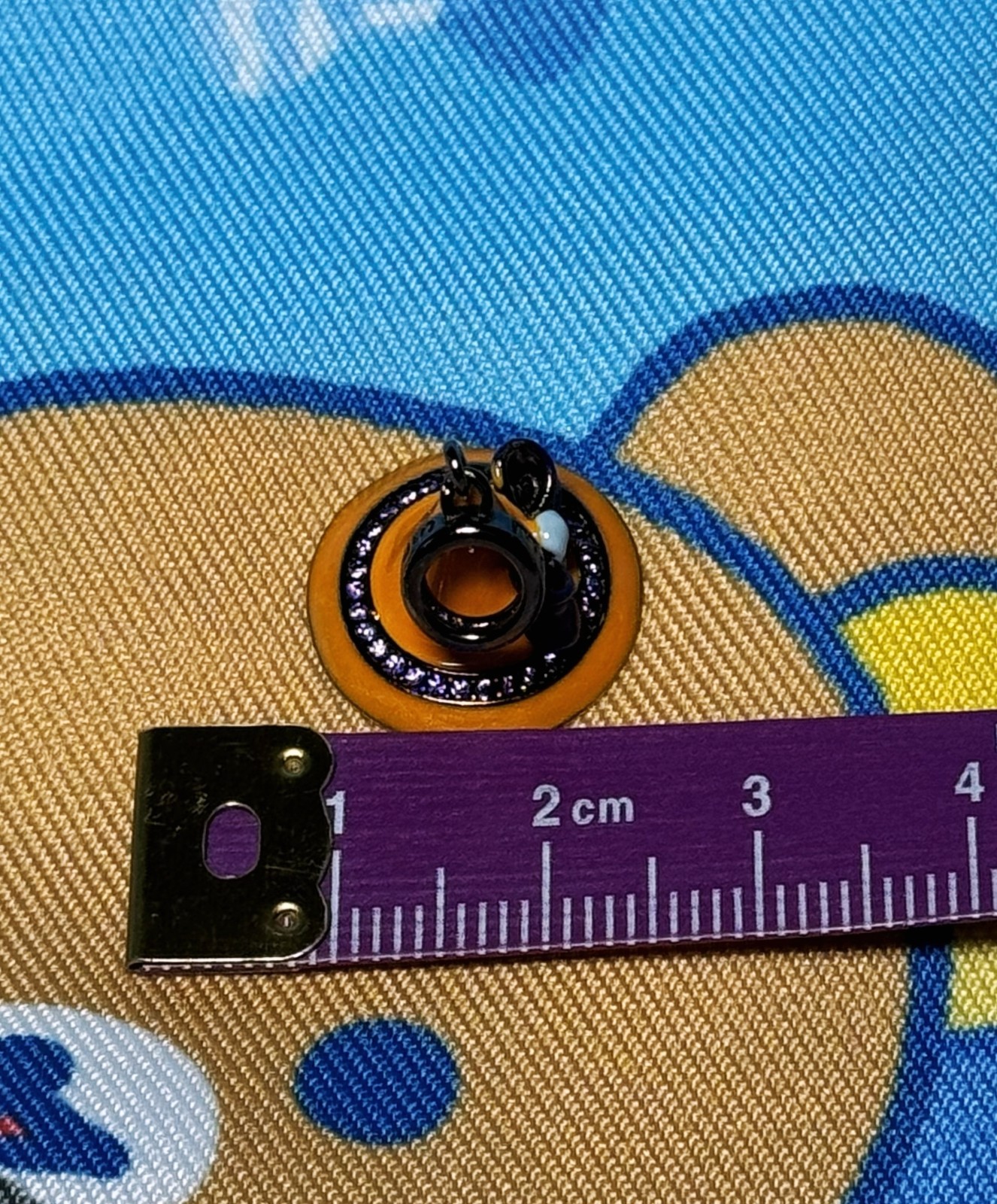 Gnoce Magic Hat Witch Skull Halloween Dangle Bead Charm Sterling Silver S925 CZ