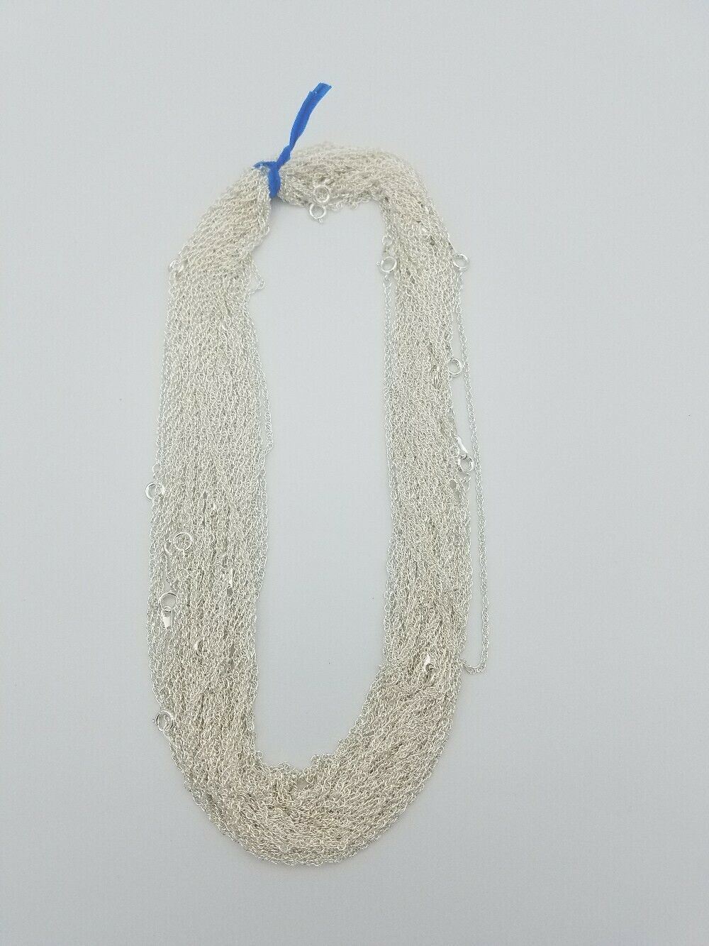 WHOLESALE LOTS OF 5-144 PIECES OF STERLING SILVER PLATED 24″ ROPE NECKLACES
