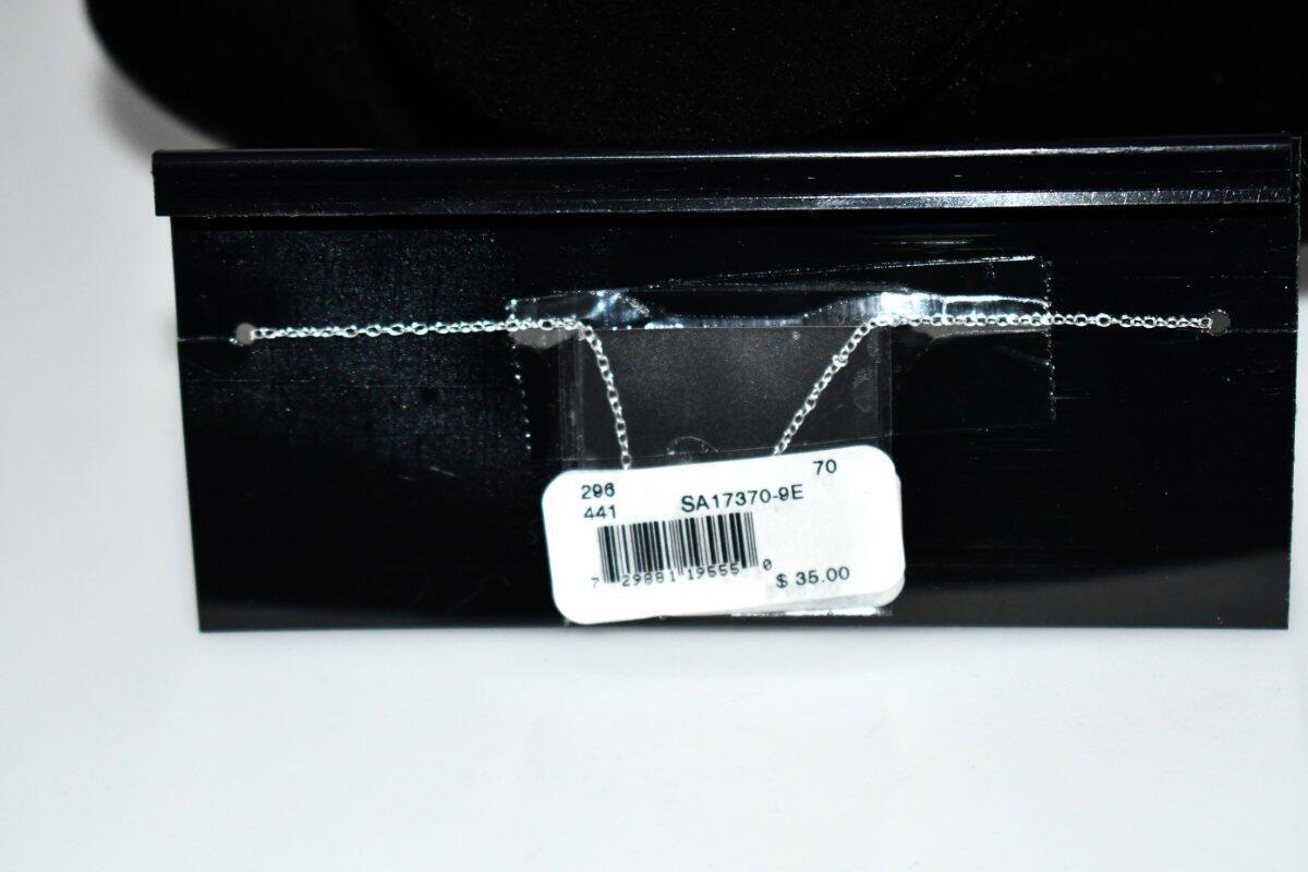 AQUA Infinity Ankle Bracelet in Silver #SA17370-9E NWT