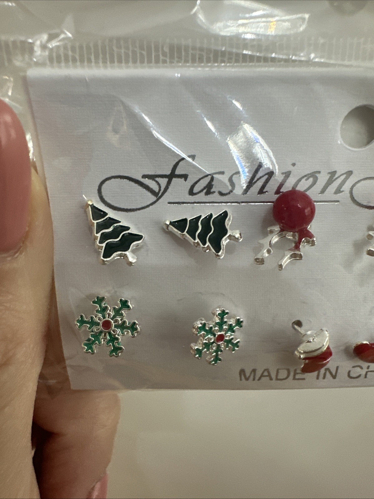 Set of 6 Christmas Earrings – New