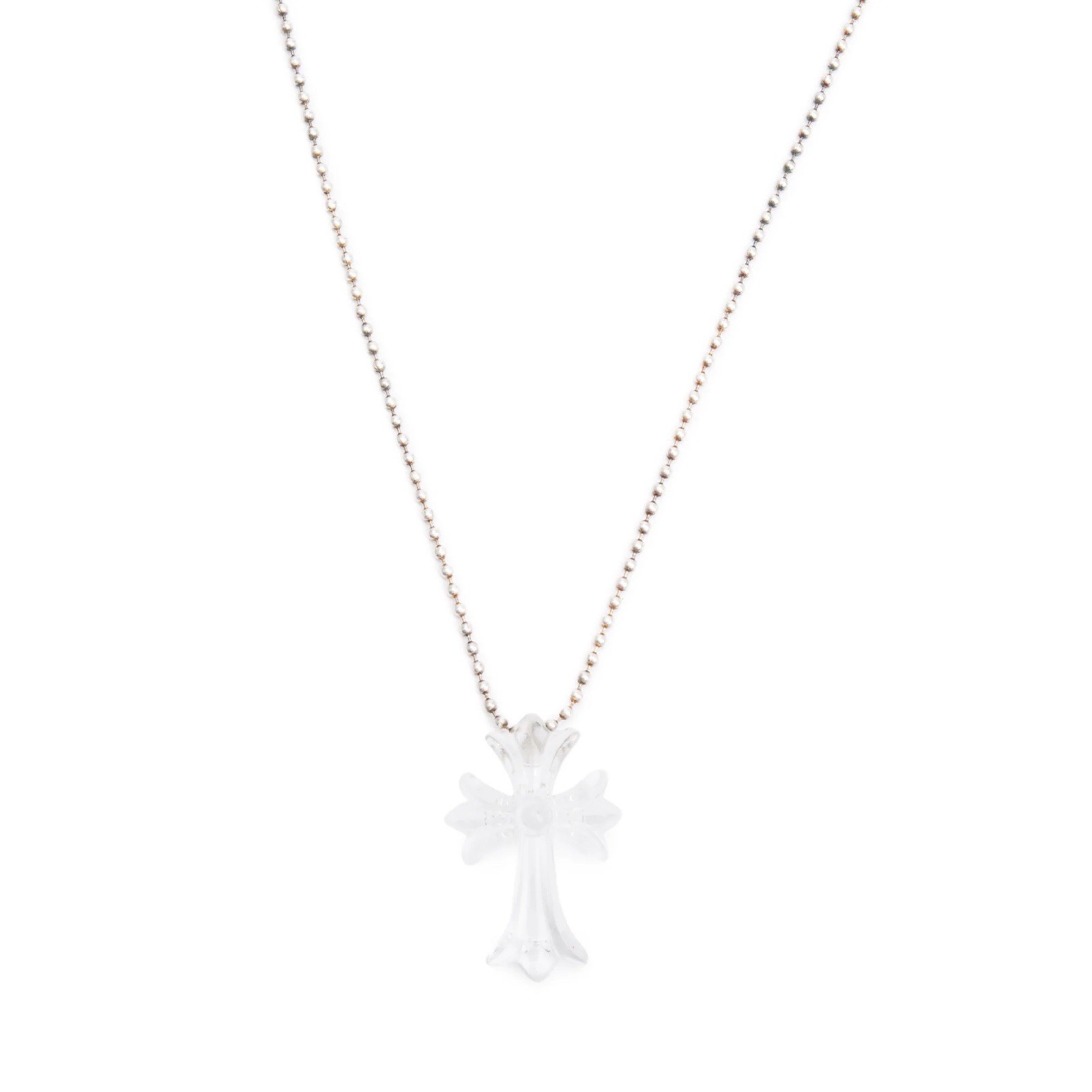 [Authentic] ♰ CHROME HEARTS ♰ CLEAR Silicone Cross Necklace *2025* Silichrome