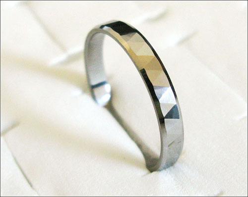 3mm Multi-Faceted Comfort fit Cute Lady’s Tungsten Carbide Ring TR0301