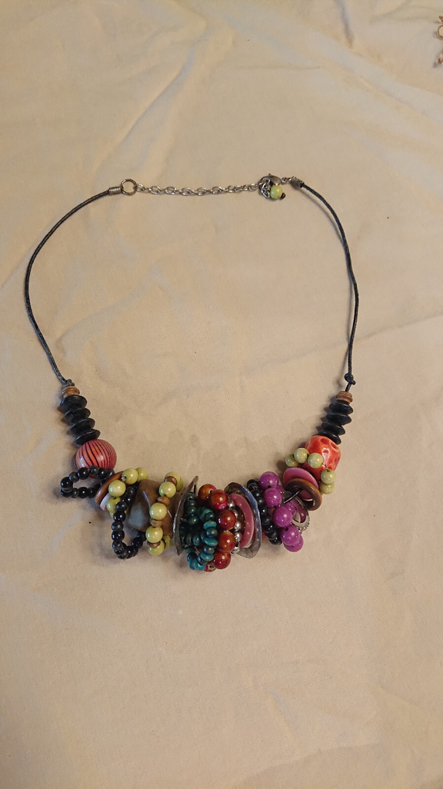 Artsy Beaded Statement Necklace