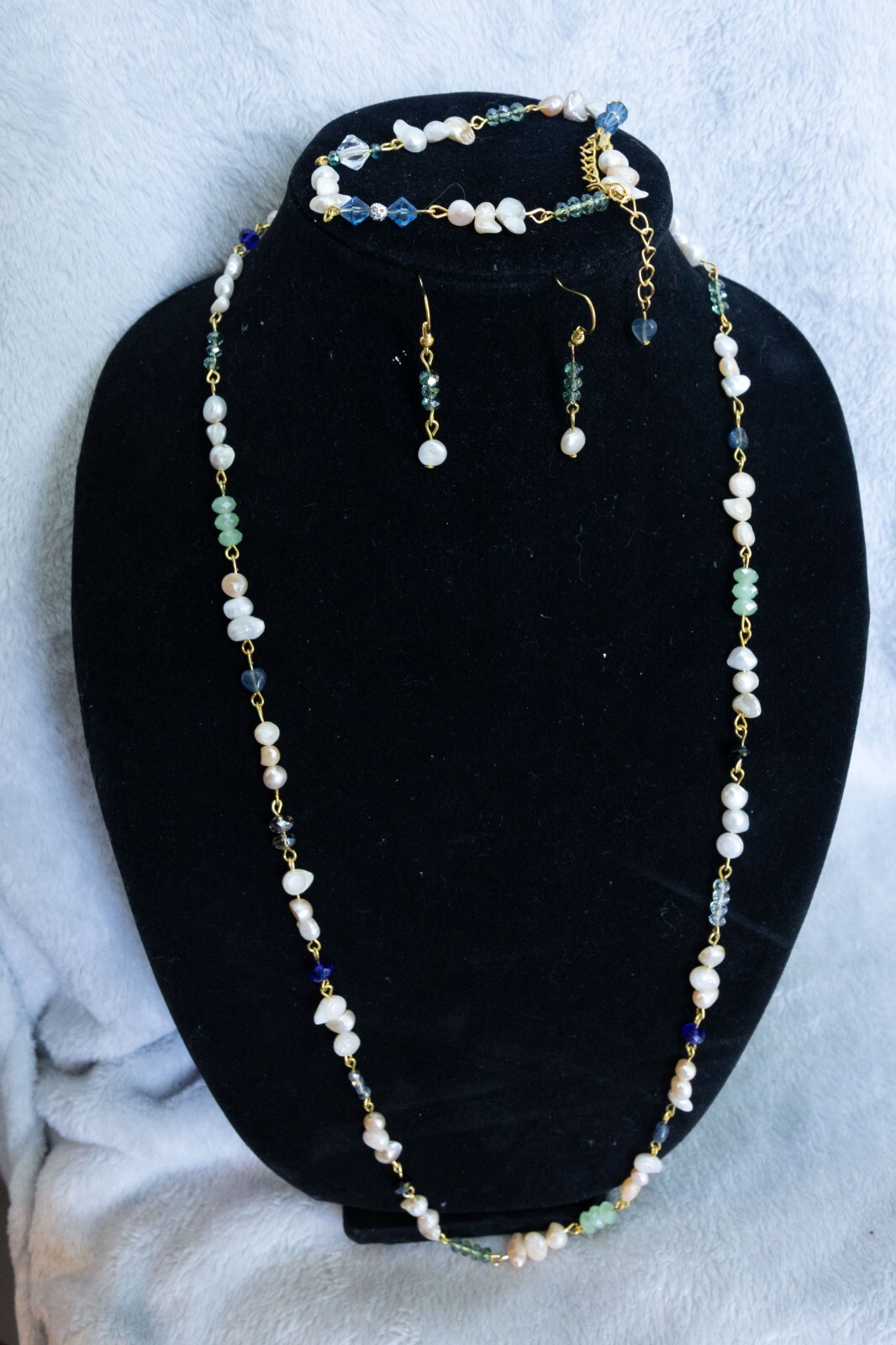 Necklace with Man-made Crystal