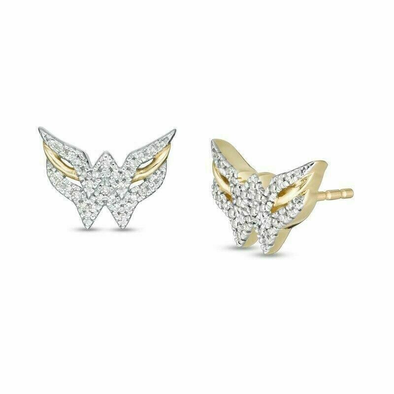 Woman Style 1/4 CT Simulated Diamond Stud Silver Earrings Collection