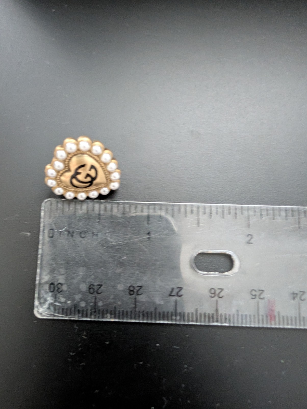Authentic Gucci Heart Earrings
