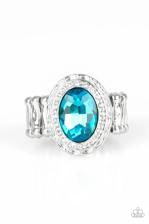 paparazzi blue flexible ring