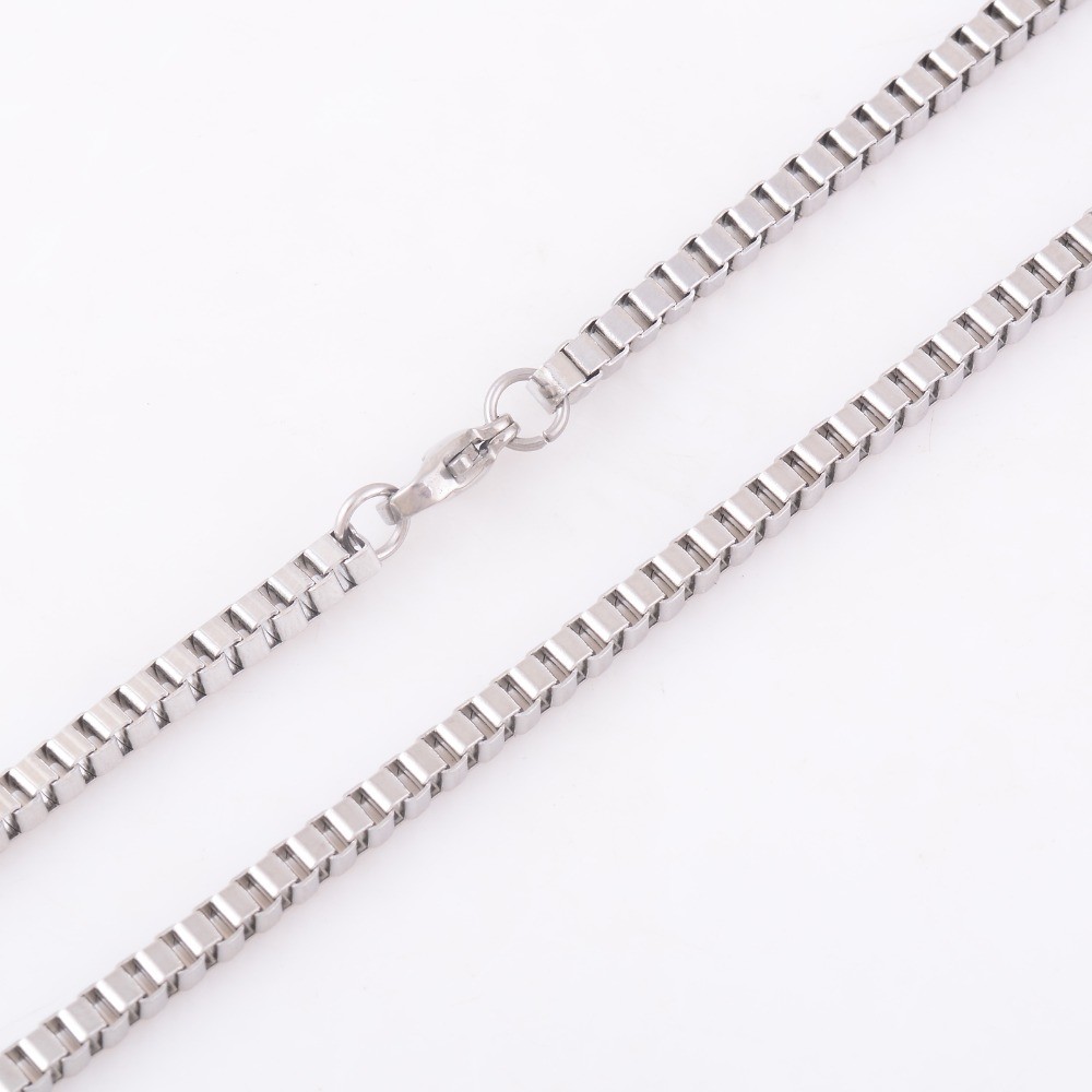 Stainless Steel 24 (61cm) Inch 3 mm Box Neck Chain Necklace