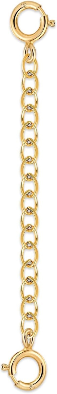 Classic 18K Gold Chain Extender Lobster Clasp