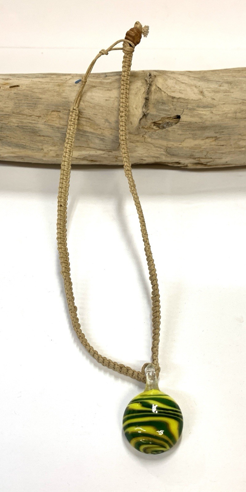 Hemp & Wood Choker Lot Of 5 Necklaces Assorted Styles Vintage 90s