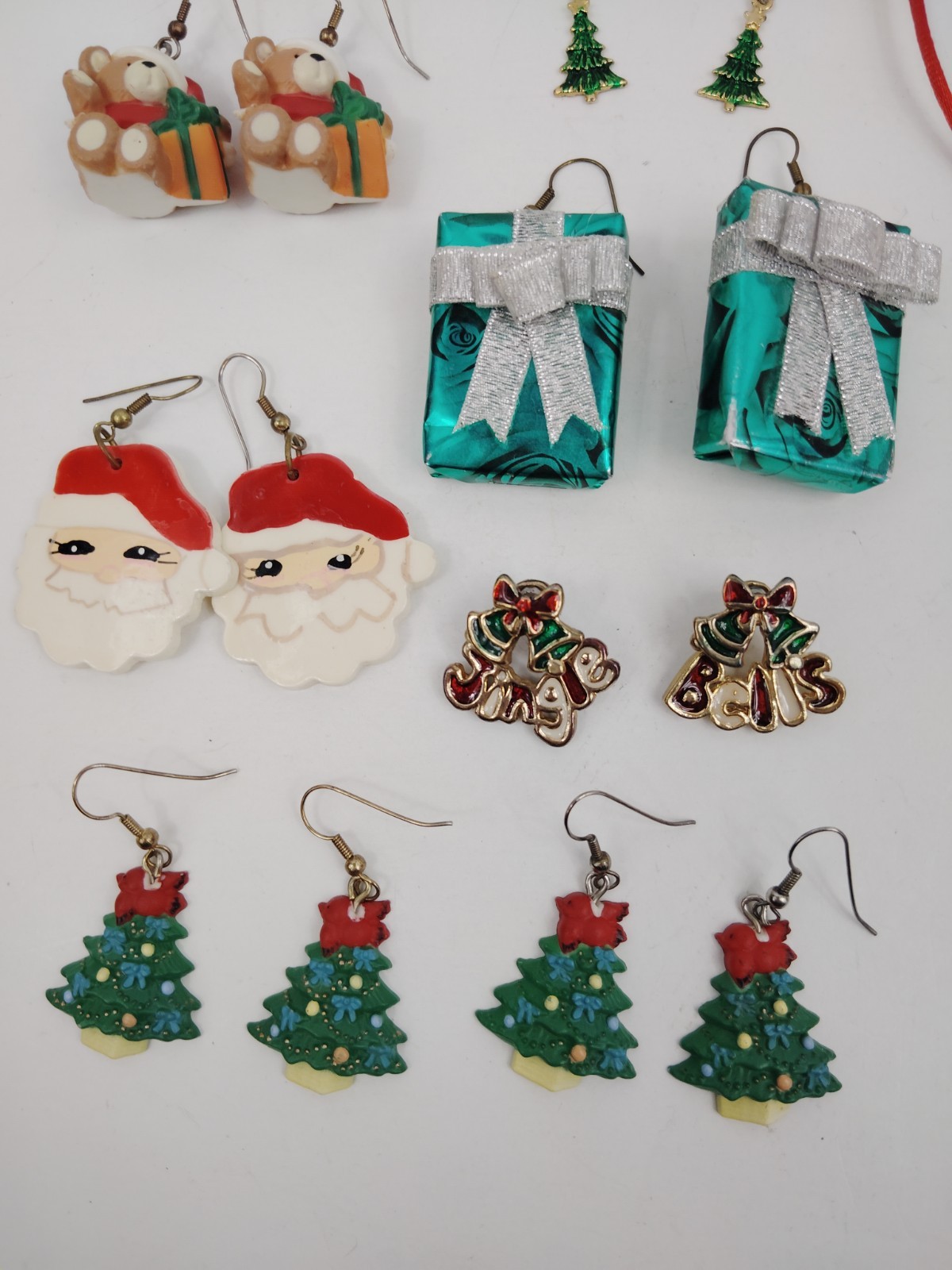 Assorted Christmas Holiday Earring Lot, Please Read Description