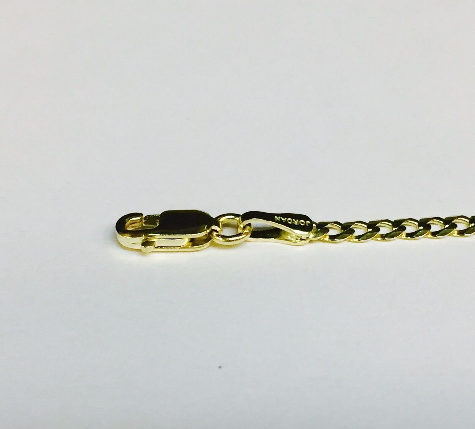 10k Solid Yellow Gold Concave Cuban Curb Link Chain Necklace 20″ 2.8mm 3.8 grms