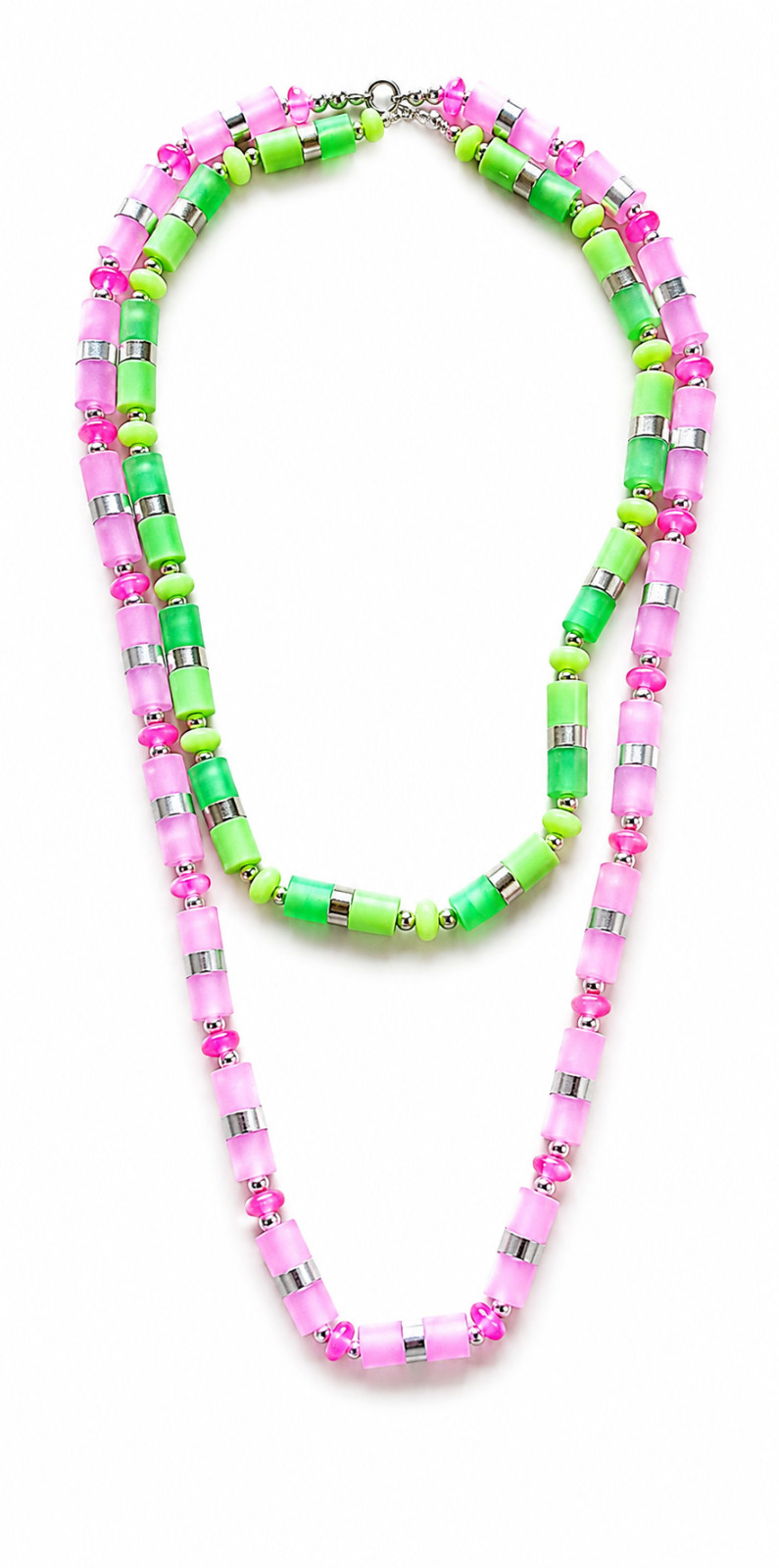 Lot of 10 Vintage Italian Plastic Bead Necklaces – Colorful Summer Jewelry Set