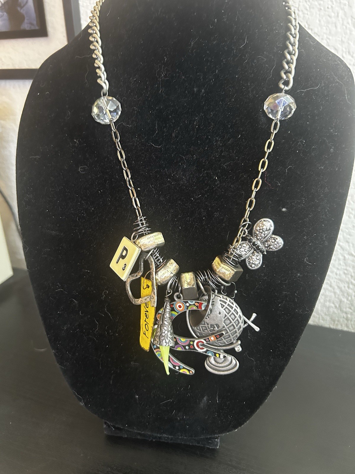 Statement Charm Cluster Necklace (c. 2005–2010)