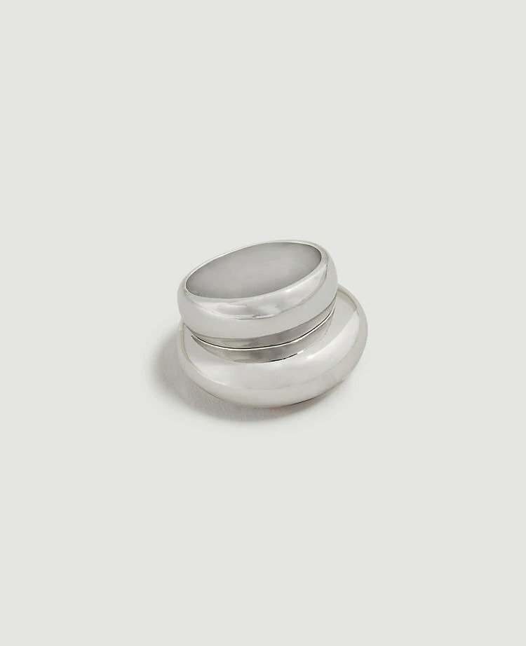 NEW Ann Taylor Silver Metal Ring Sz 7