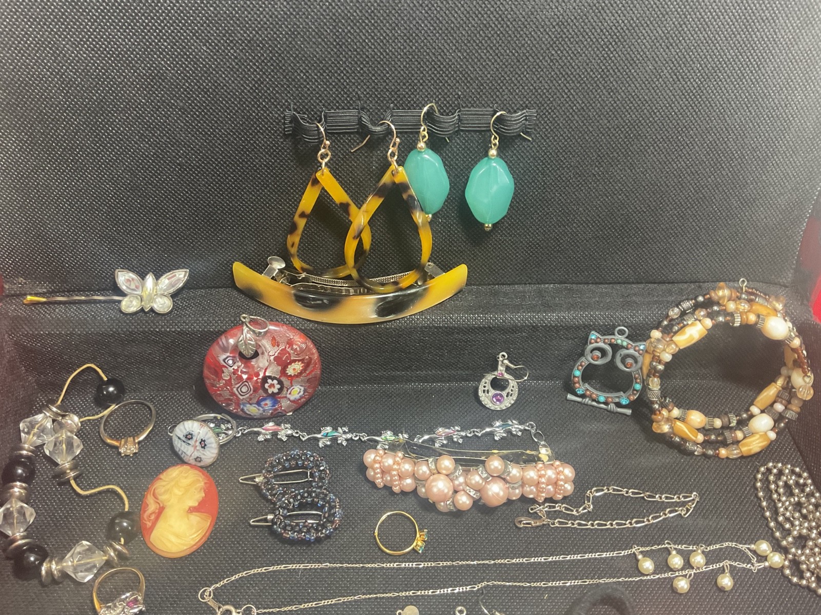 Vintage Costume Jewelry Lot – Necklaces, Bracelets, Earrings, Pendants & More….