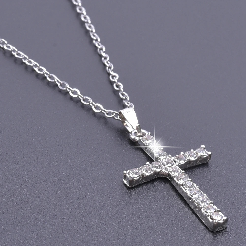 Christmas Charm Necklace Crystal Pendant Necklaces For Women Men Accessories