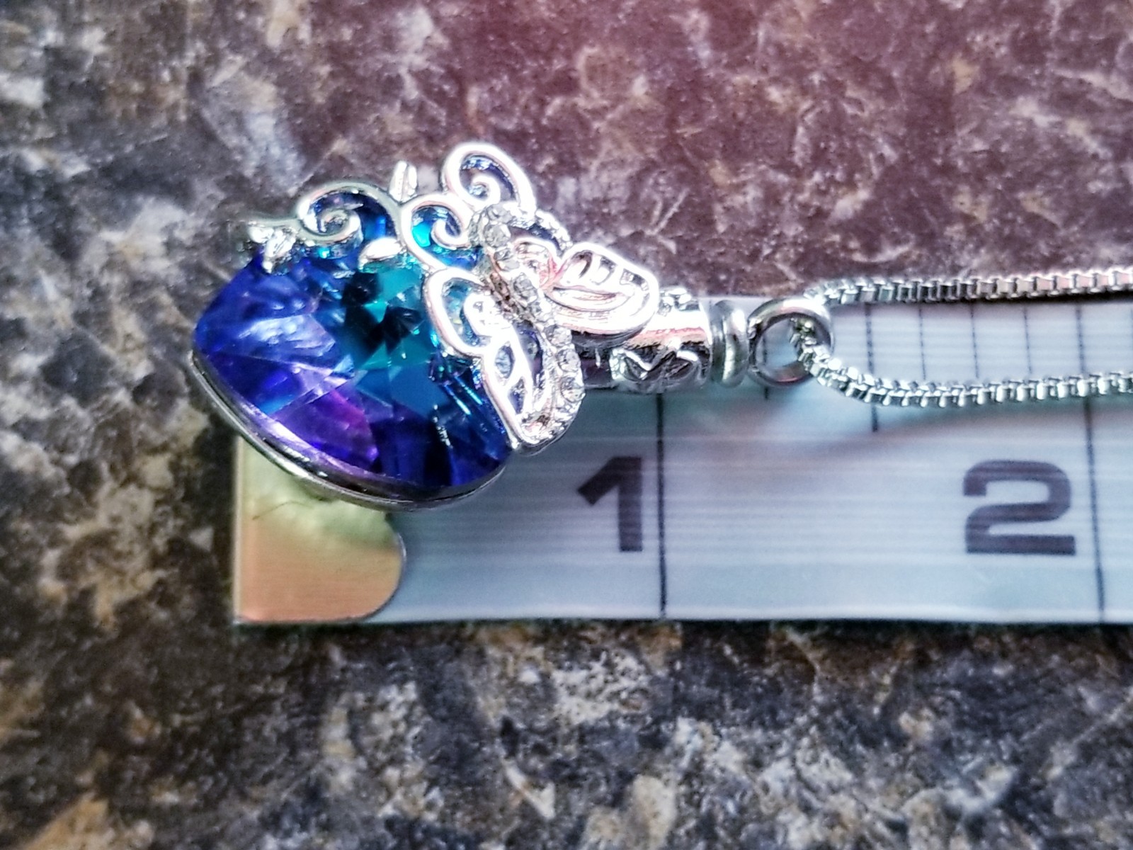 Silver Tone Urn Cremation Memorial Necklace Heart Butterfly Pendant for Ashes