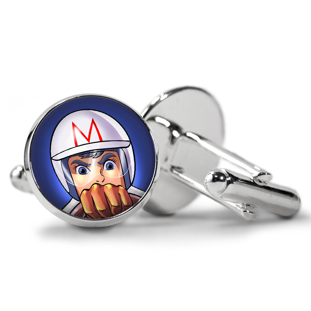 Speed Racer Key Ring Necklace Cufflink Tie Clip Ring Earrings Mach GoGoGo Mach 5