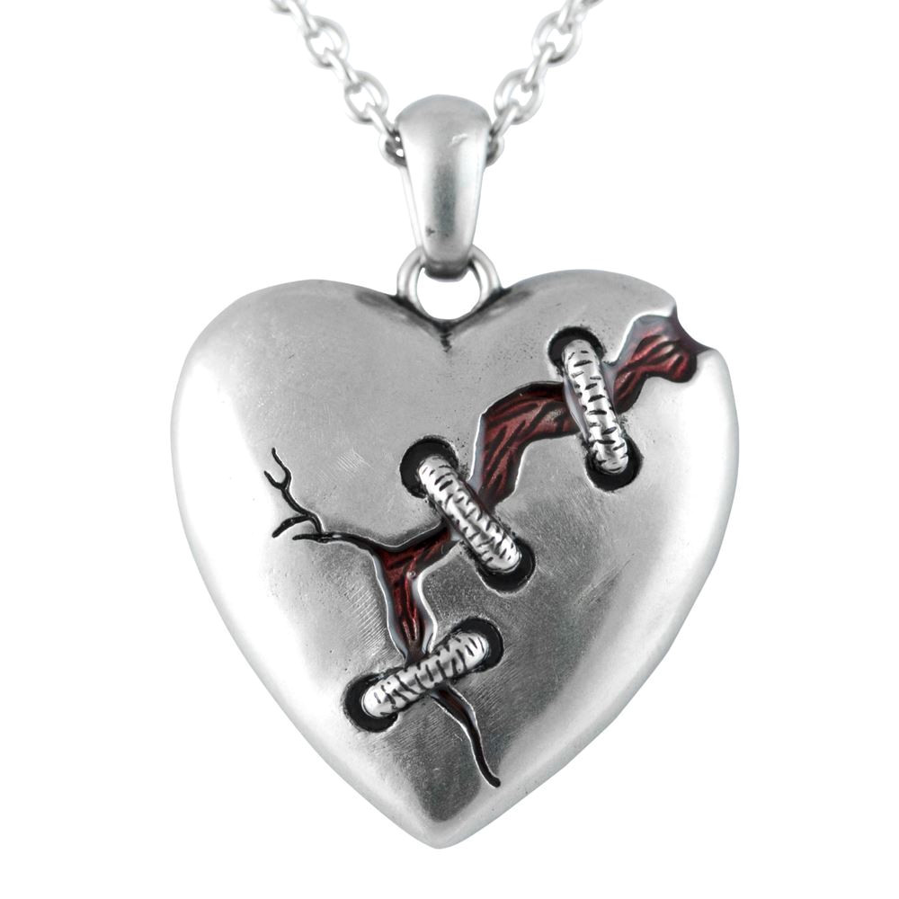 Heart Necklace Cure For A Broken Heart Pendant Stainless Steel Jewelry Controse