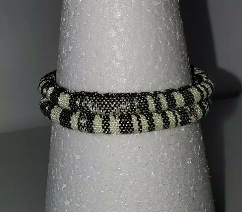 Zebra black white interch 18/20mm snap Bracelet fits GINGER SNAP BUTTON JEWELRY