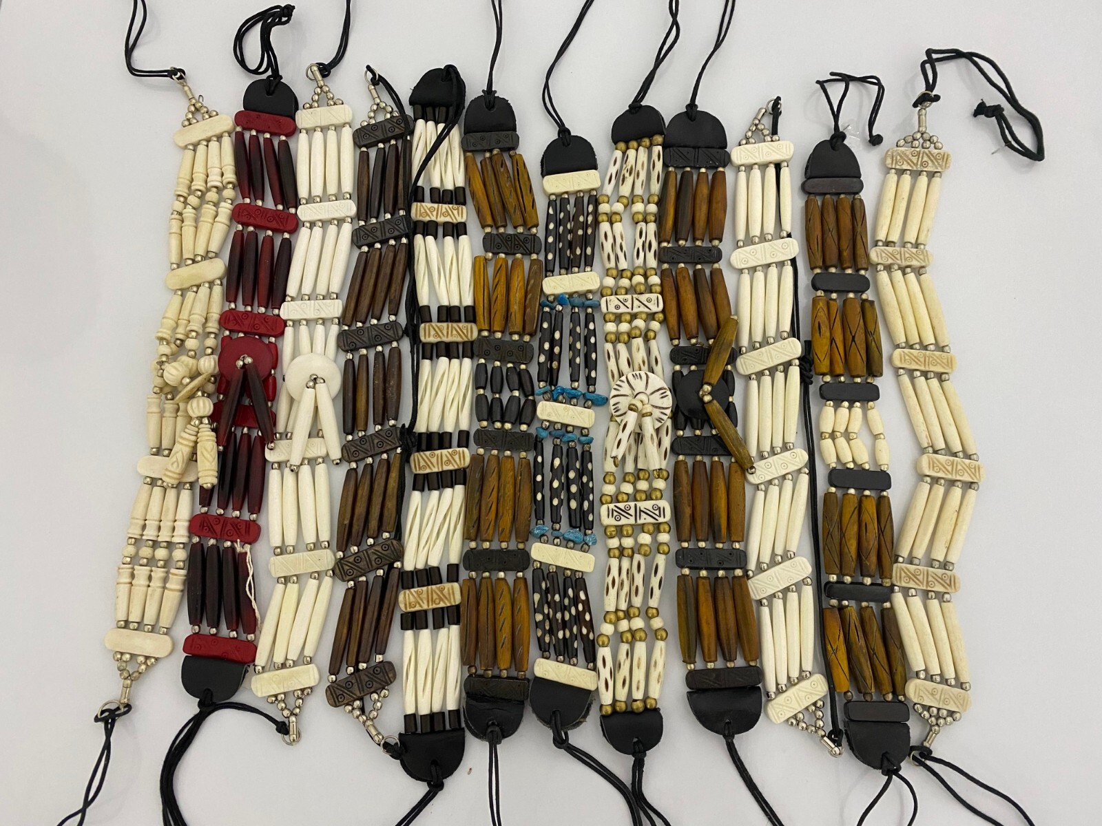 Bone Choker Necklace Exotic Armband Southwestern Tribal Free Shipping