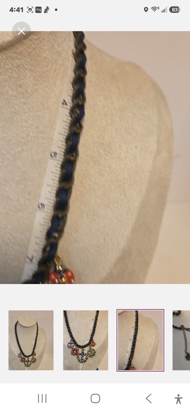 Betsey Johnson Woven Heart Layered Necklace