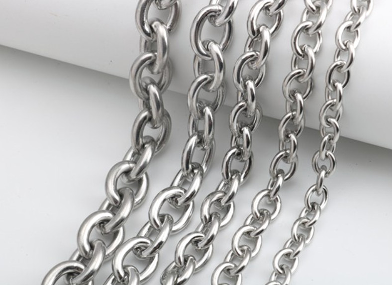 Cable Link Necklace Stainless Steel 7/10/12mm Chain Men’s Women’s Jewelry
