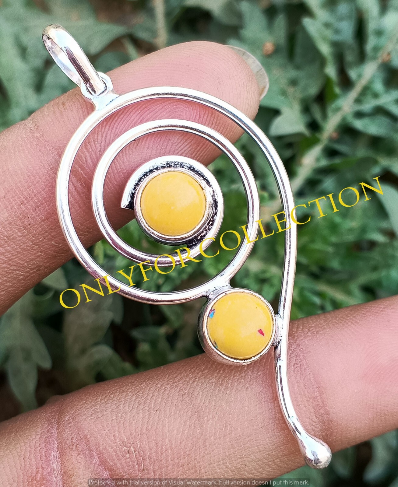 Offer Mosaic Jasper Gemstone 925 Sterling Silver Plated 1 PC Spin Good Pendant