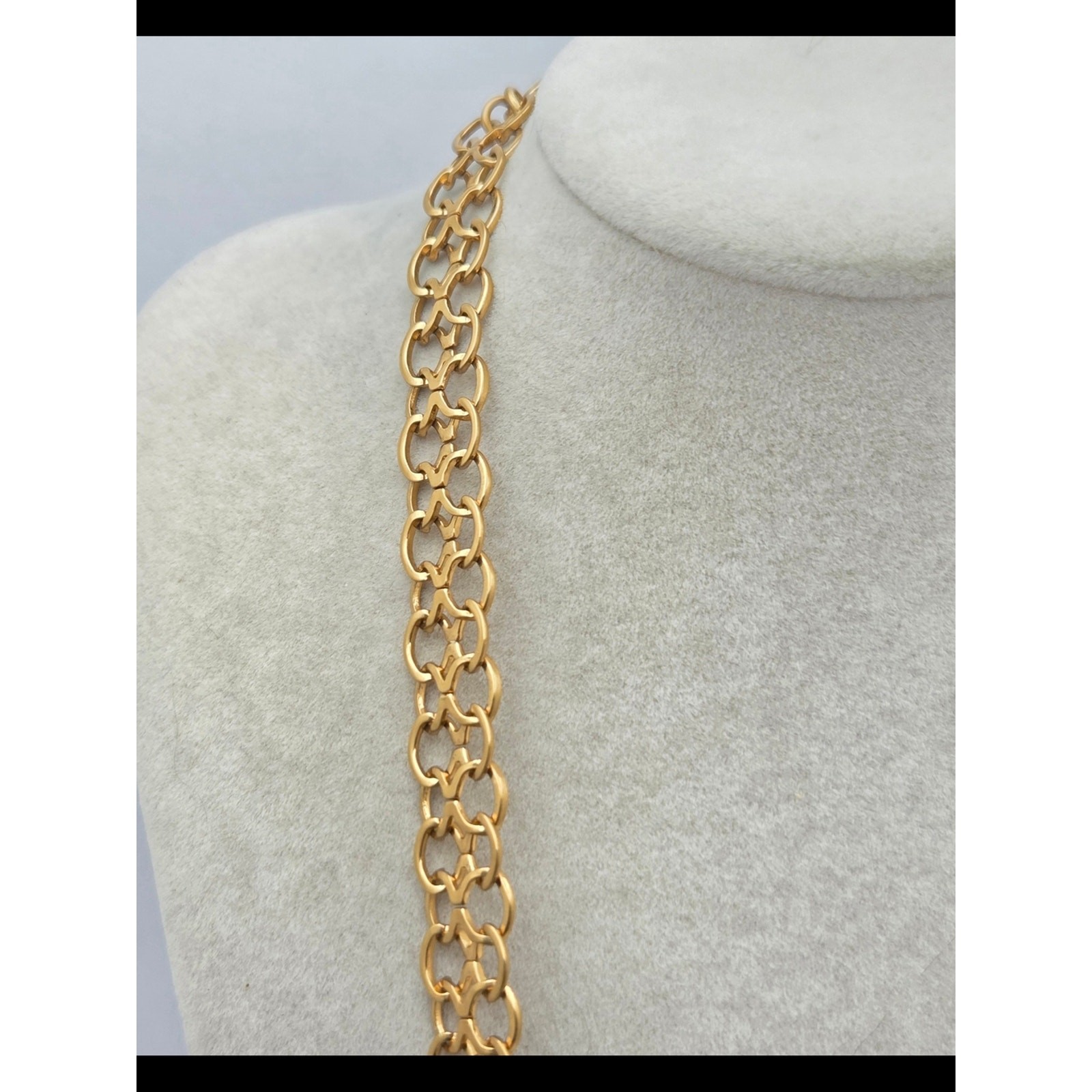 ​Brighton Multi-Strand Mixed Metal Chain Necklace 21″ Gold Silver Filigree