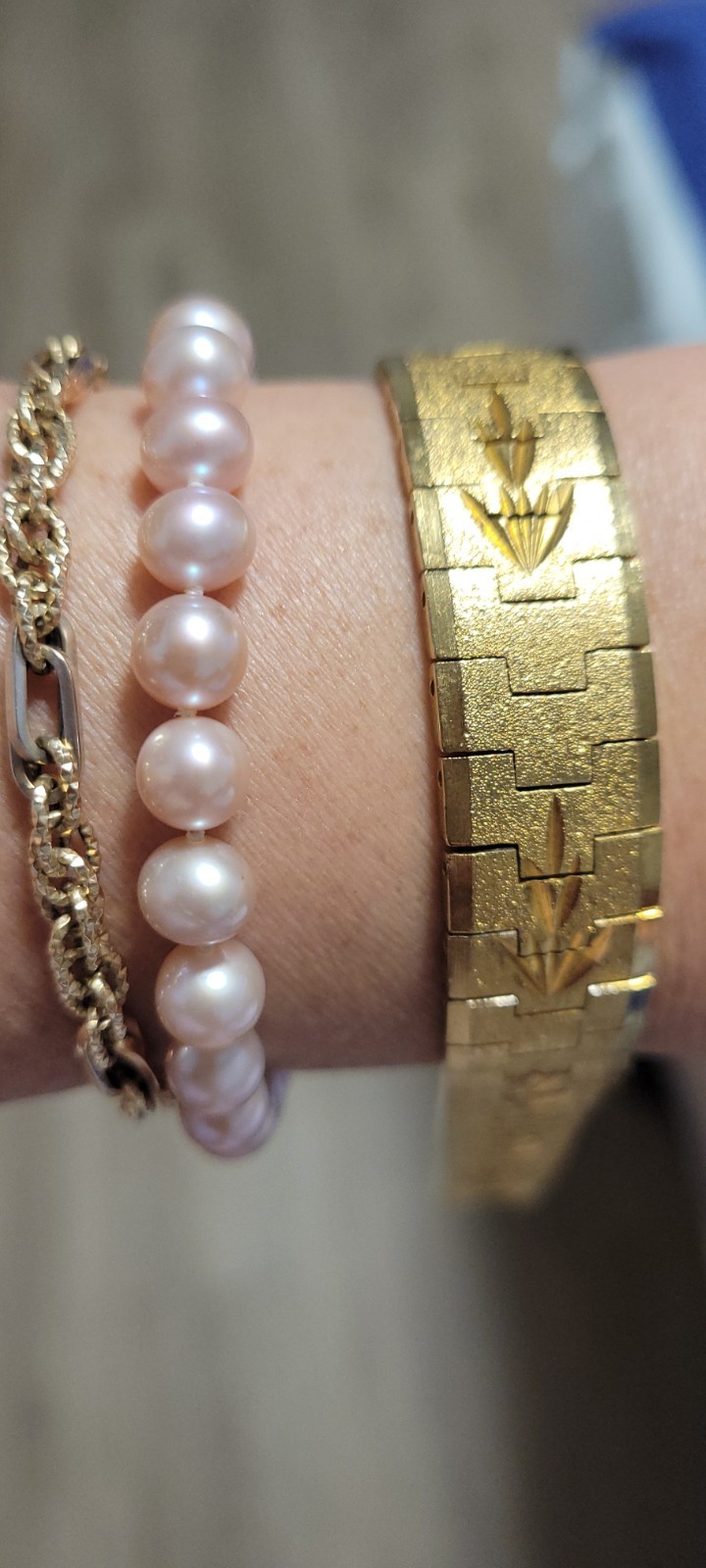 GW 14K gold-plated bracelet, 47.50g, 20cm