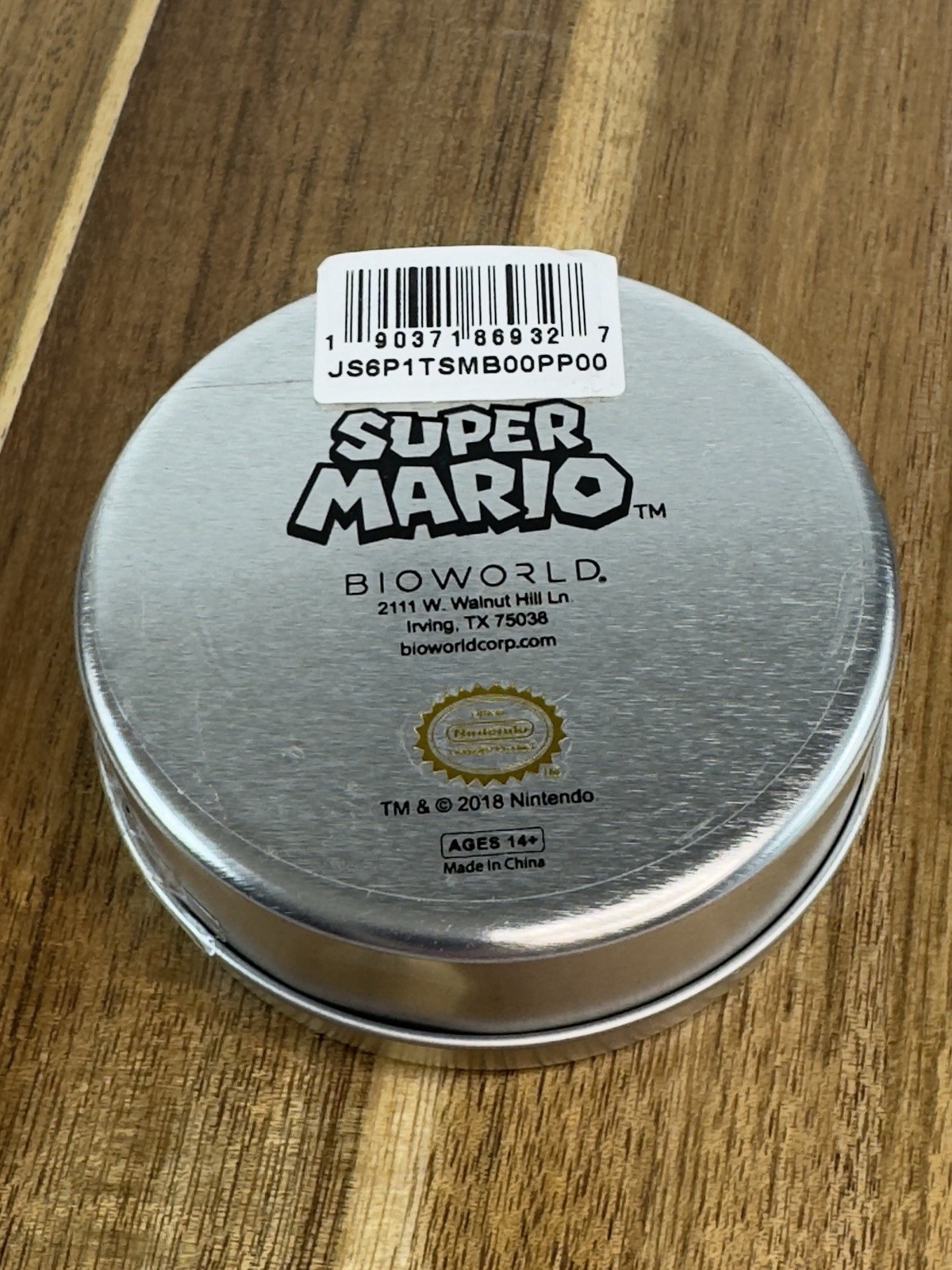 Nintendo Super Mario Earrings + Necklace Jewelry Gift Set in Tin Mushrooms