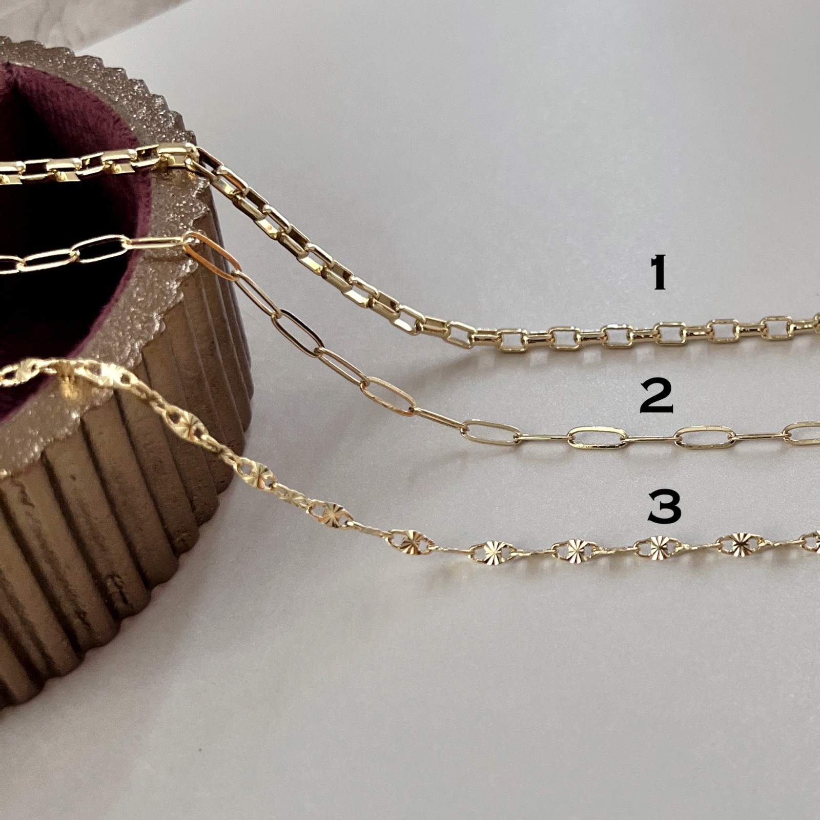 18K Gold Filled Hand Carabiner Necklace Charm Holder Necklace Push Gate Clasp