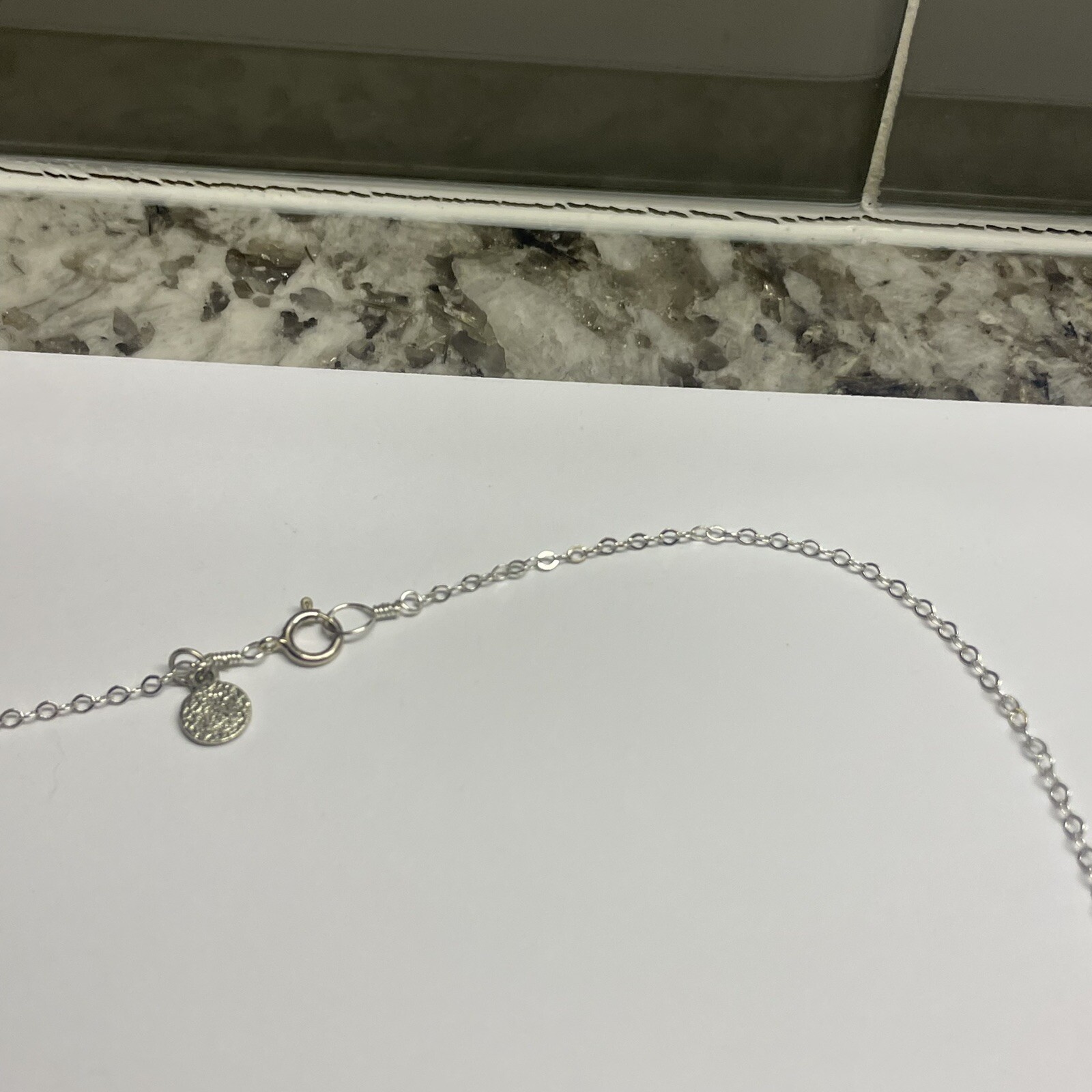 Women’s Costume Necklace Silver Tone Chain Rhinestone Pendant / Charms – 27 Inch