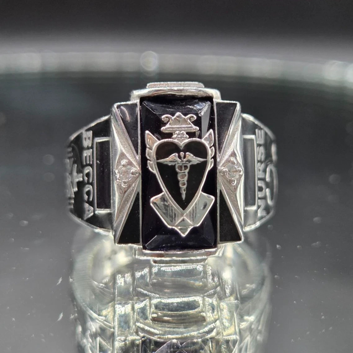 Custom Birthstone College University Class Ring All Any New Year Gift 925 Silver