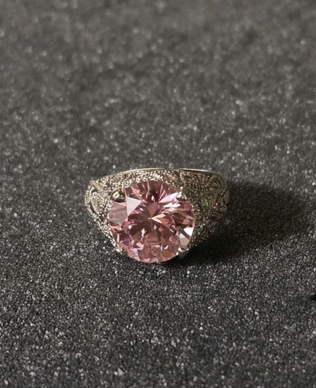 Suzanne Somers Pink Cocktail Ring
