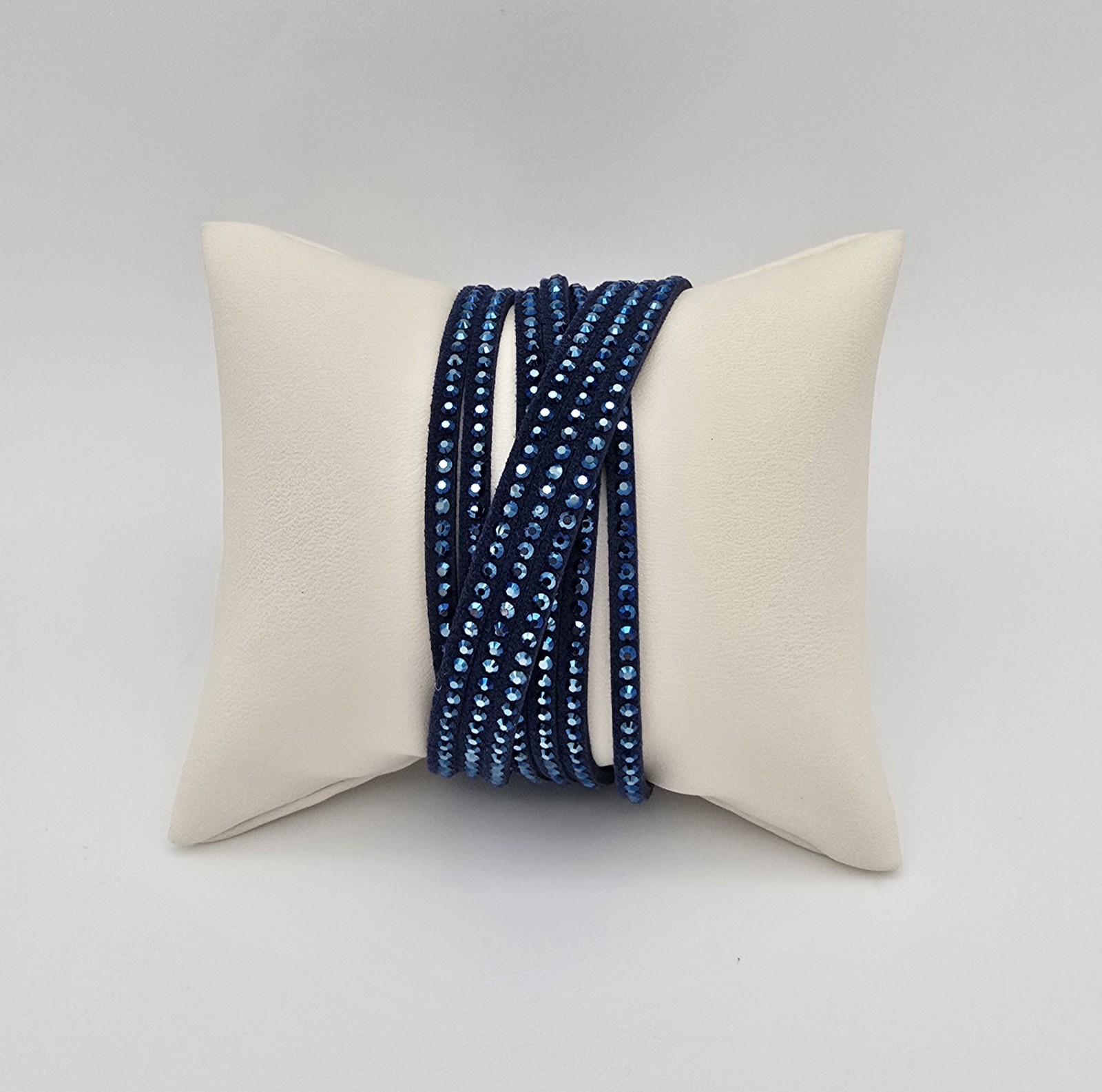 Touchstone Crystal By Swarovski Wrap-Star Bracelet In Dark Sapphire Blue