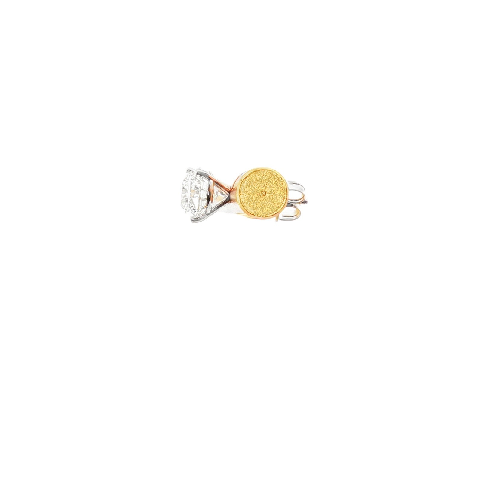 2.4 CT Lab Grown Diamond Stud Earrings 14K Gold Round Brilliant