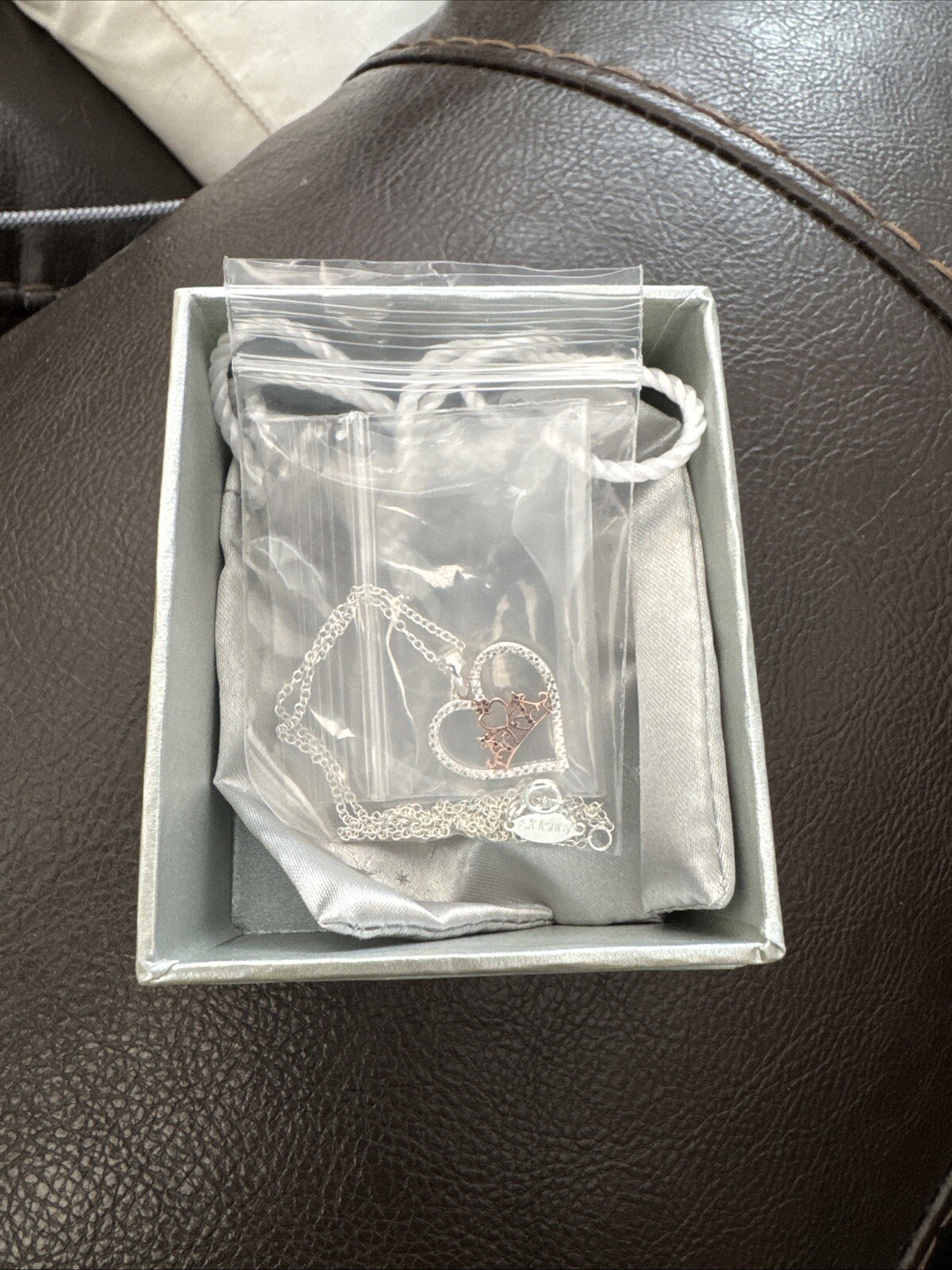 New Disney Princess Fine Silver Plated Crown Necklace LA Rocks
