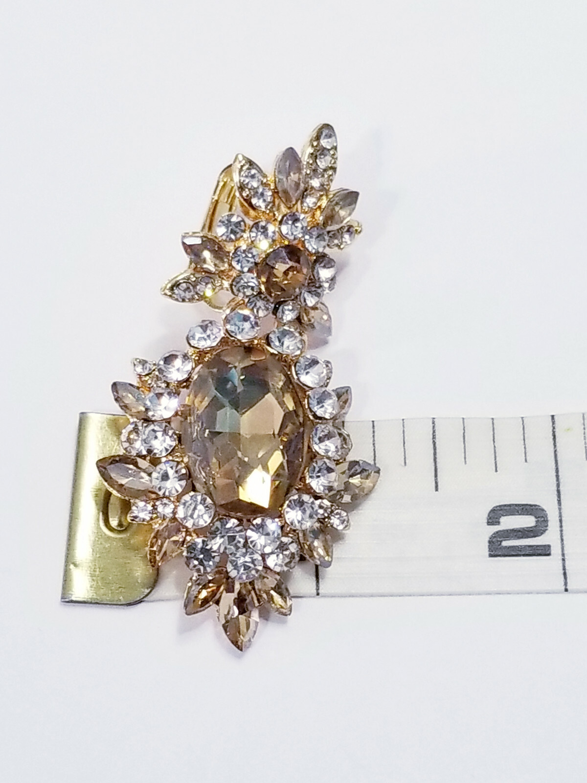 Chandelier Drop Earrings Rhinestone Bridal Jewelry Pageant 2.2 in Black