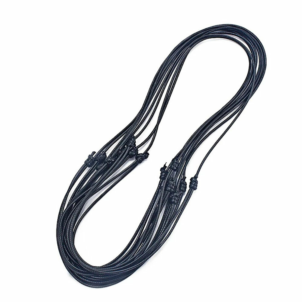 10/20/30PC Handmade Black Korea Waxed Cord Necklace 16-32inch Adjustable US ##